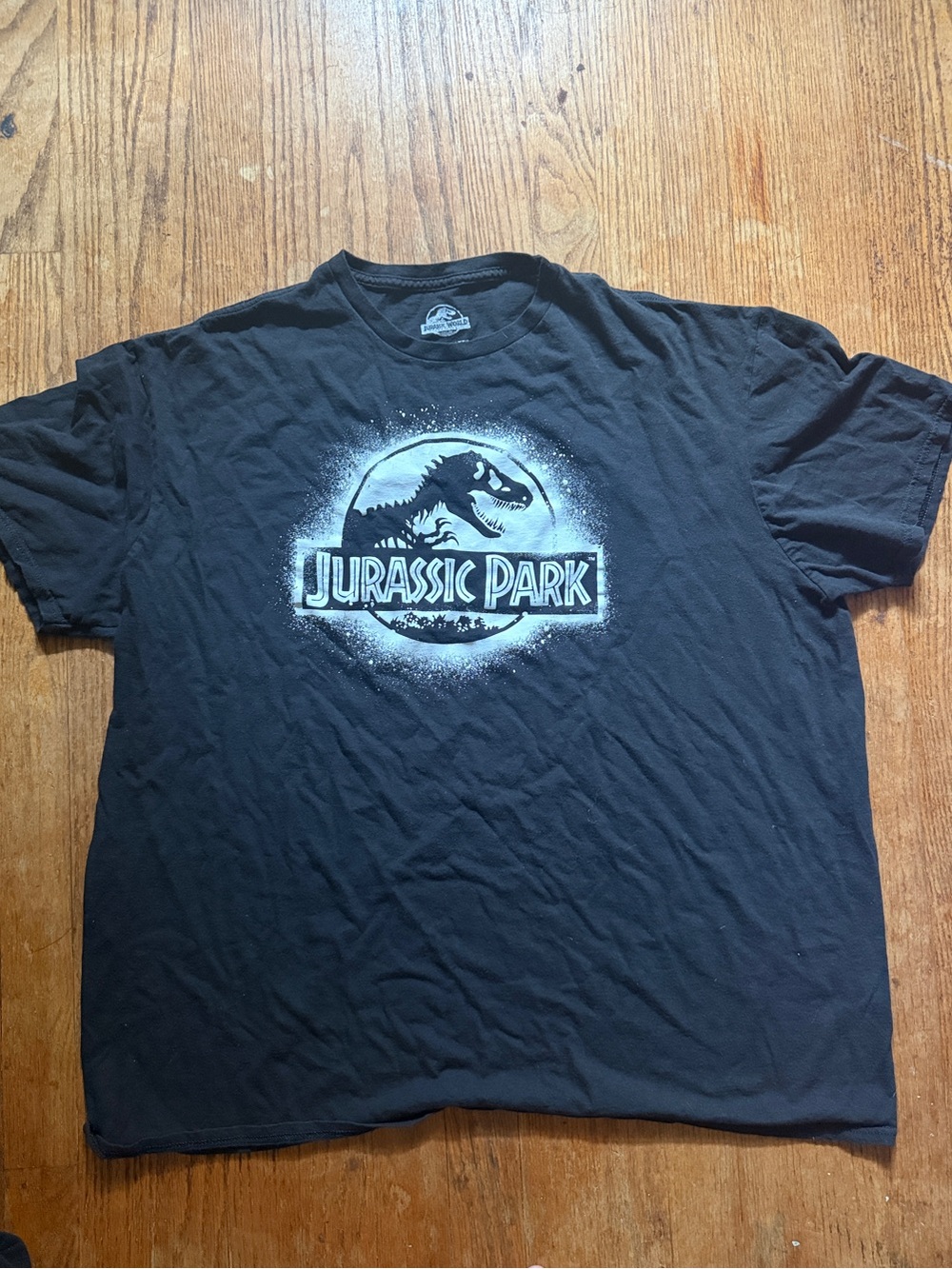 Jurassic Park Logo Graphic Tee - Black Short Sleeve Men’s Shirt
